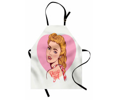 Smiling Blonde Girl Apron