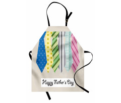 Colorful Dad Ties Theme Apron