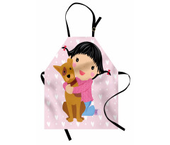 Doodle Girl and Pet Dog Apron