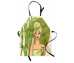 East Themed Beauty Lady Apron