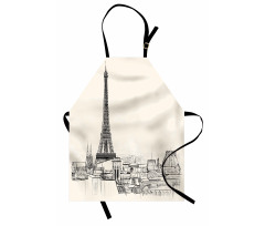 Paris over Roofs House Apron