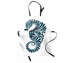 Abstract Curvy Form Apron
