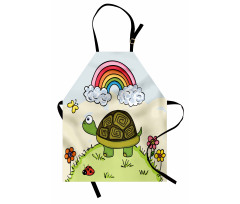 Cartoon Hill Nature Apron