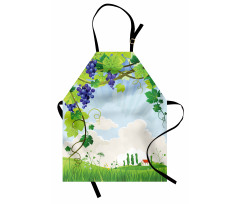 Rural Countryside Grapes Apron