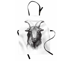 Wild Ruminant Mammal Head Apron