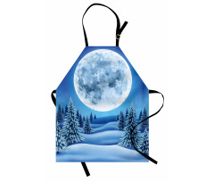 Snowy Hills Pattern Apron