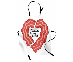 Yummy Bacon in My Heart Apron