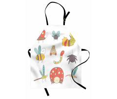 Nursery Doodle Bugs Apron