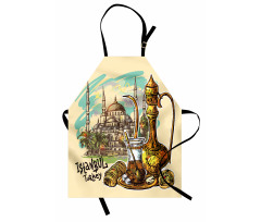 Teapot Sweets Turkish Apron