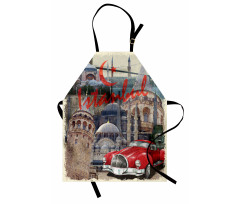 Vintage Collage Car Apron