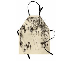 Cityscape Sketch Art Apron