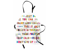 Motivational Slogans Apron