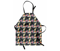 Cocktails Hibiscus Zebra Apron