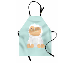 Graphic Happy Yeti Apron