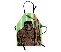 Mysterious Yeti Sketch Apron