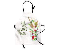 We Love Vegan Food Salad Apron