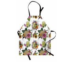 Leaves and Sunflowers Apron