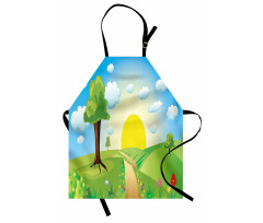 Hills Sunrise Landscape Apron