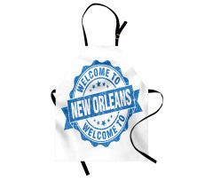 Welcome City Stamp Apron