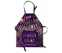 Mardi Gras Cartoon Apron