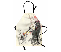 Trumpeter Flowers Apron