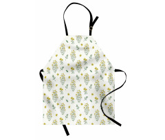 Medical Herbs Flowers Apron