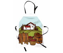 Retro Vineyard Harvest Apron