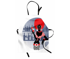 Retro Party Girl Disco Apron