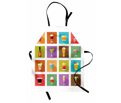 Graphic Square Tiles Apron