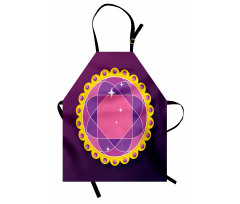 Abstract Round Gem Apron