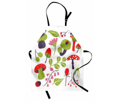 Forest Thistle Lilies Apron