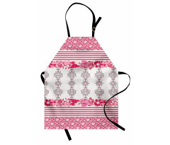 Damask and Ladybugs Apron