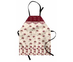 Vintage Art Romantic Roses Apron