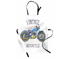 Colorful Retro Bike Apron