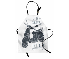 Sketch Scooter Motif Apron