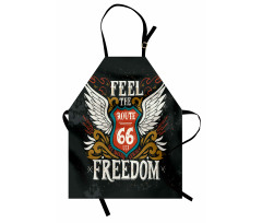 Biker Motto Words Apron