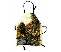 Girl on a Chopper Apron