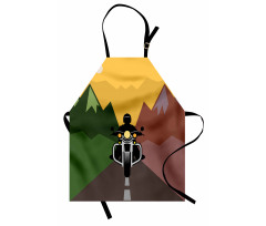 Rider in Mountains Apron