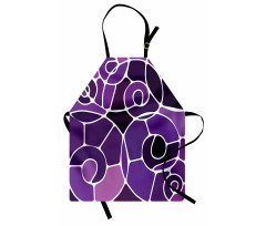 Purple Shaded Spirals Apron