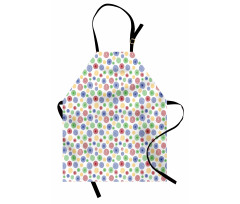 Colorful Simple Spirals Apron