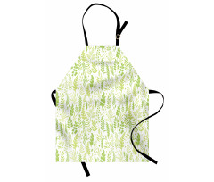 Foliage Pattern Green Shades Apron