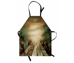 Lake and Blooming Flora Apron