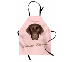 Modern Retriever Portrait Apron