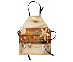 Rustic Board Seashells Apron