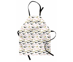 Foxes Pattern with Dots Apron