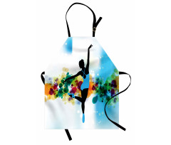 Dancer on Abstract Backdrop Apron