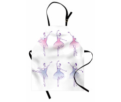 Dancer Women Watercolors Apron