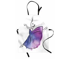 Doodle Style Ballerina Apron