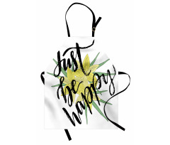 Yellow Blossoms Leaves Apron