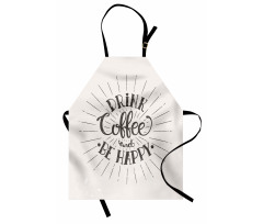 Coffee Words Grunge Effect Apron